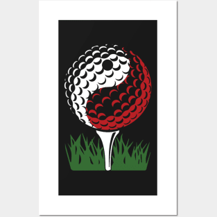 yin and yang golf Posters and Art